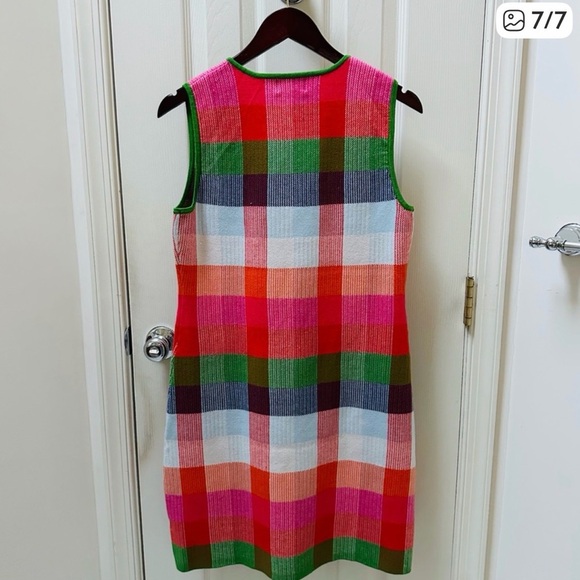 Kate Spade x Target Plaid Mini Sweater Dress Size Large - Picture 3 of 4